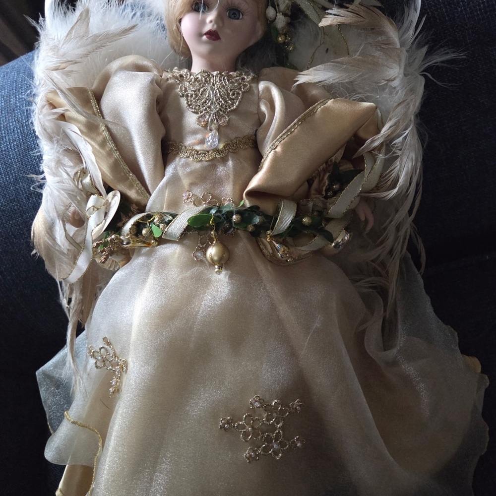 BK Collectable Holiday 2000 Angel Porcelain Doll comes with box